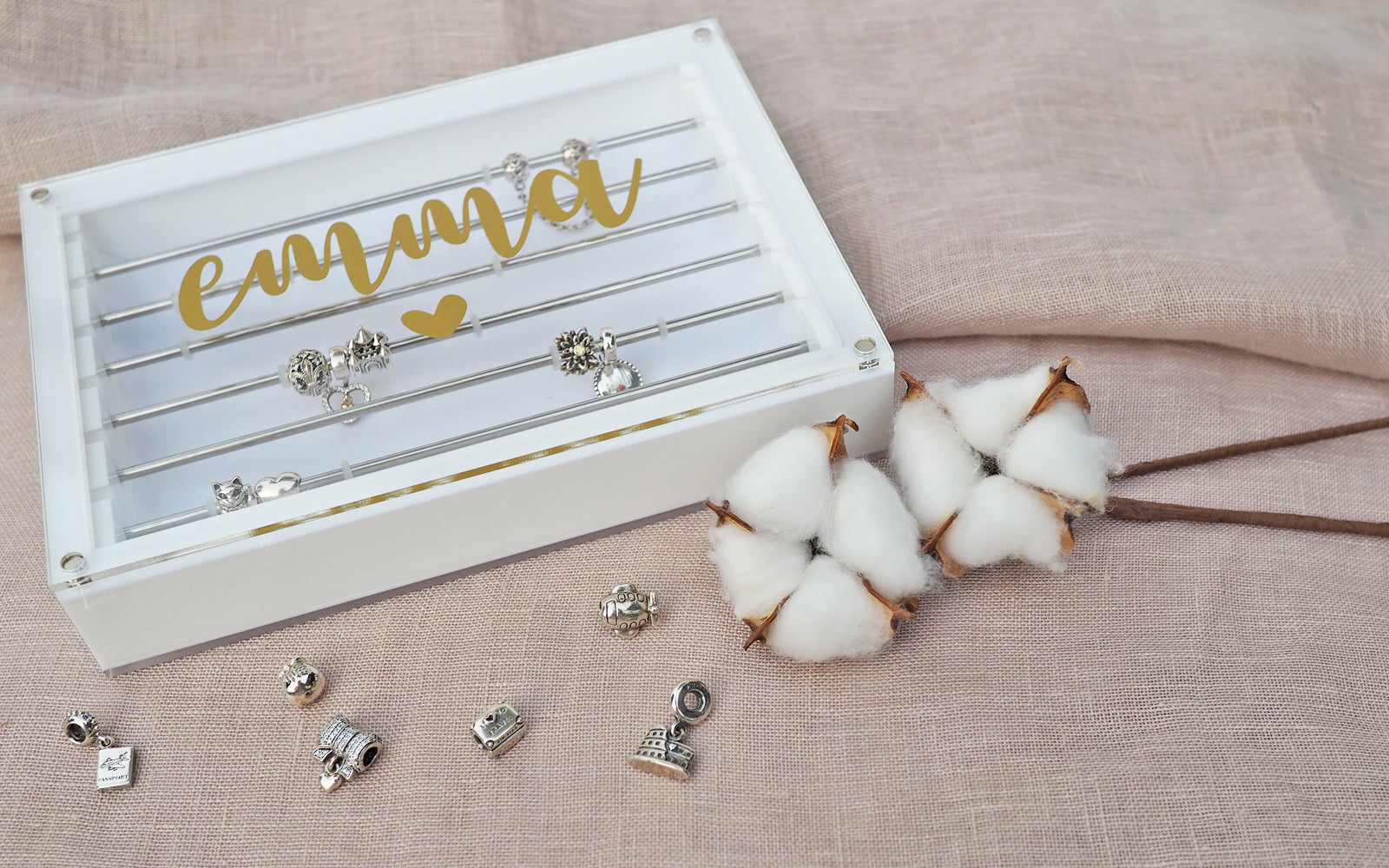 Personalized Charms Keepsake Box
