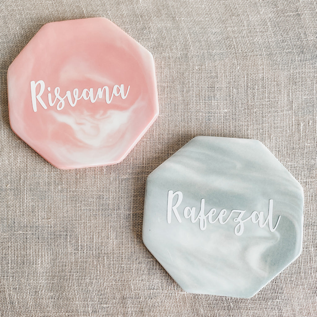 Double Ceramic Marble Coasters | Marble Coasters | A Dolce Surprise