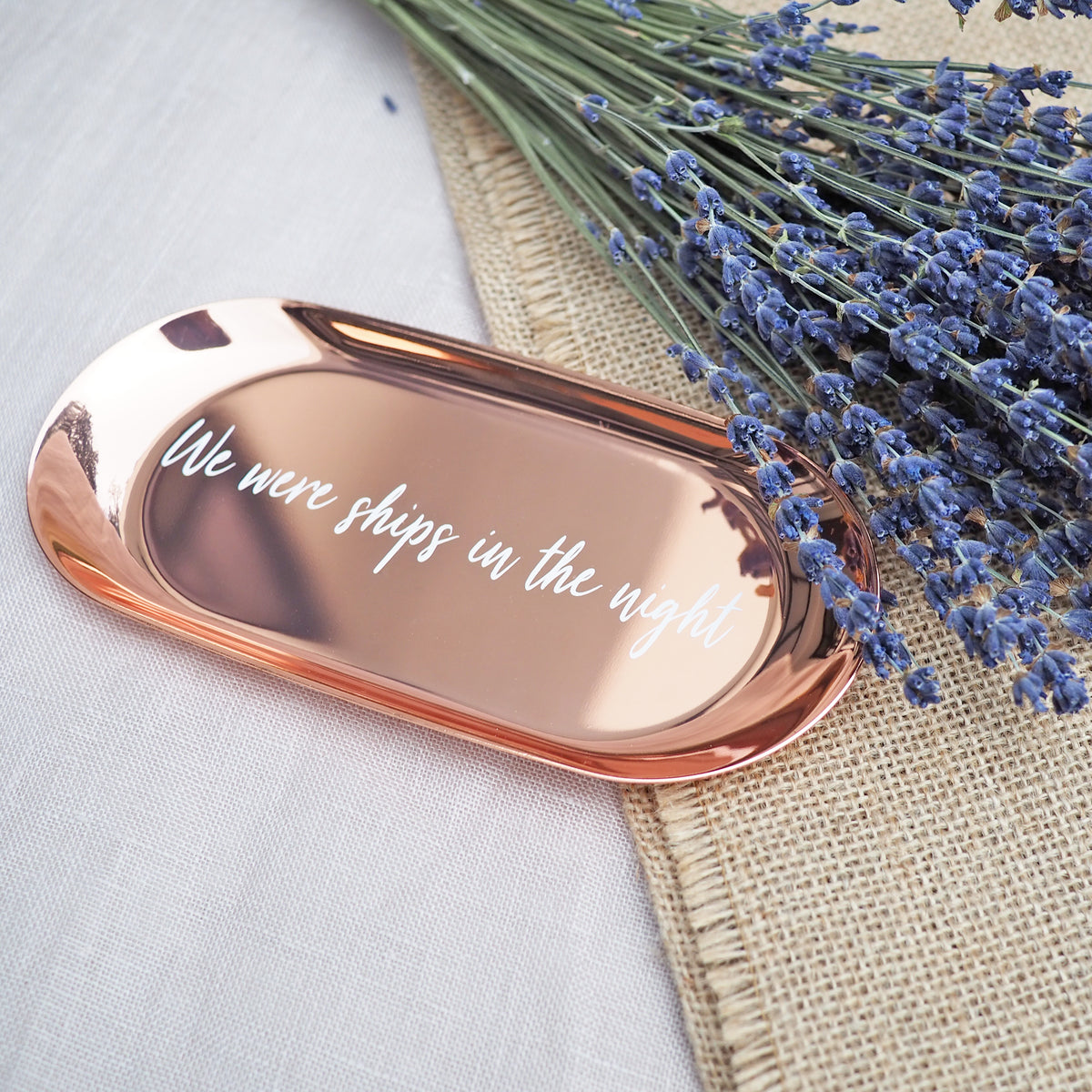 Personalized Oblong Tray | Oblong Tray Gift Set | A Dolce Surprise