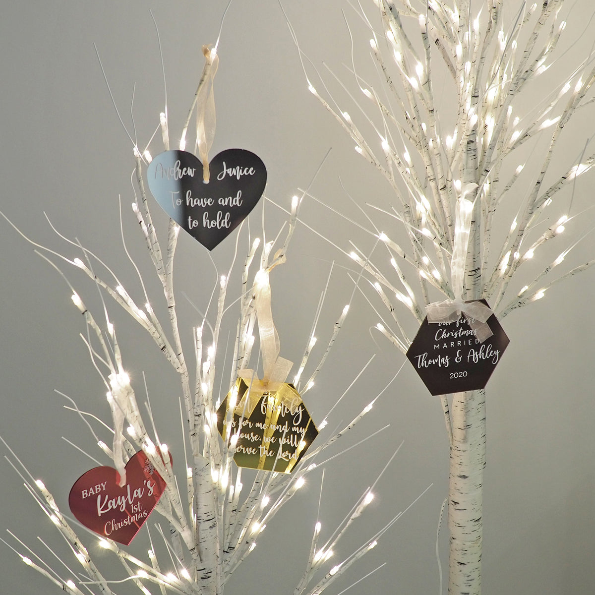 Christmas Hexagonal Mirror Ornament | A Dolce Surprise