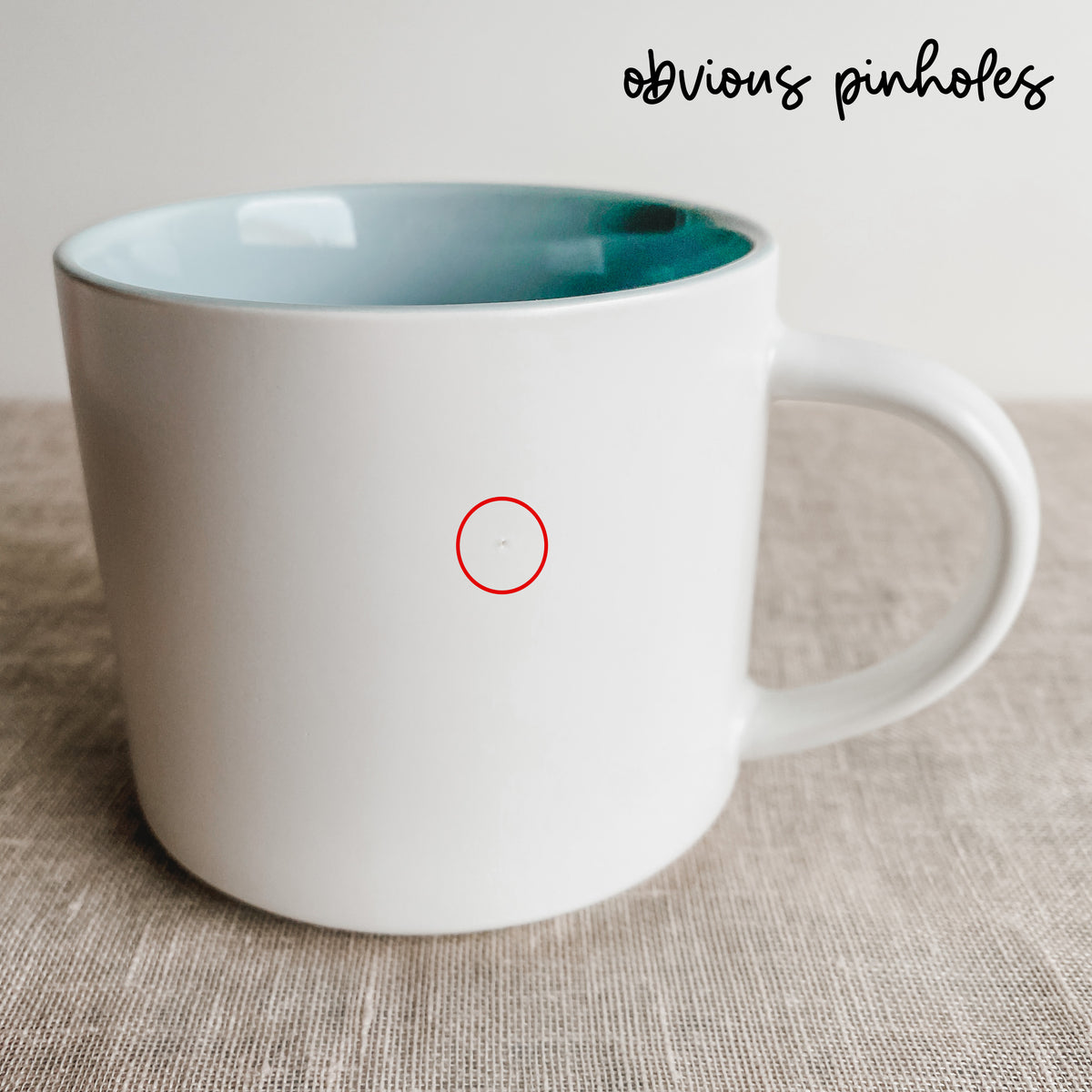 [CLEARANCE] *GRADE B* XL Chunky Ceramic Mug in Pearl White