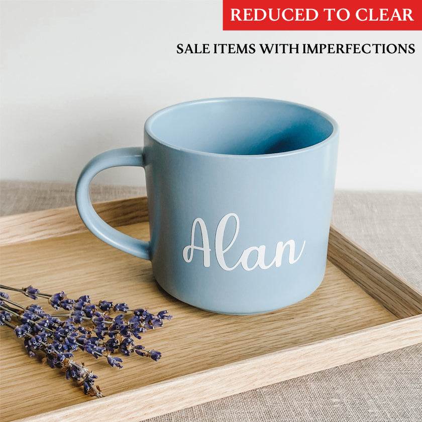[CLEARANCE] *GRADE B* XL Chunky Ceramic Mug in Serenity Blue