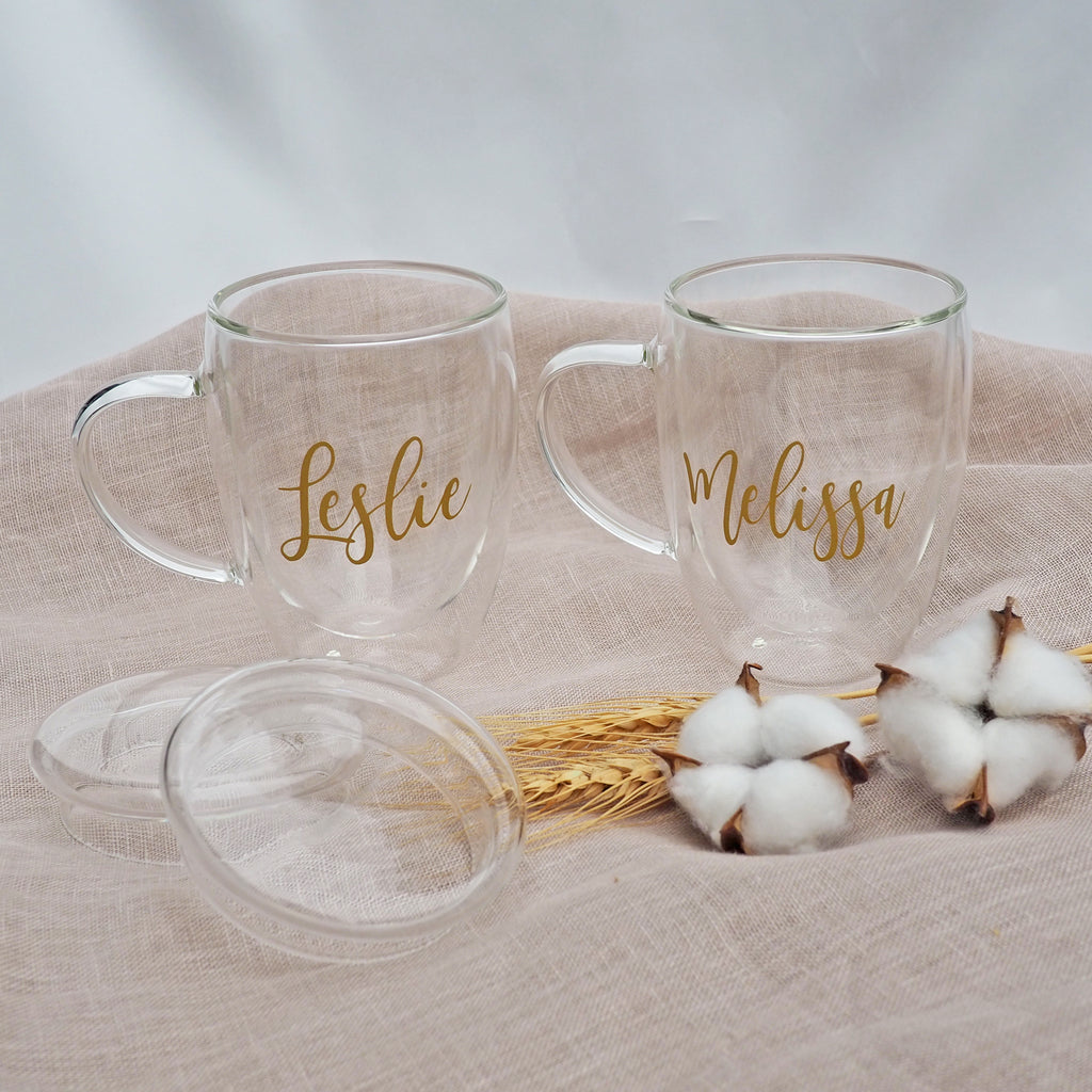 Glass Coffee Cup Letters, Glass Cup Breakfast, Glass Mug Handle