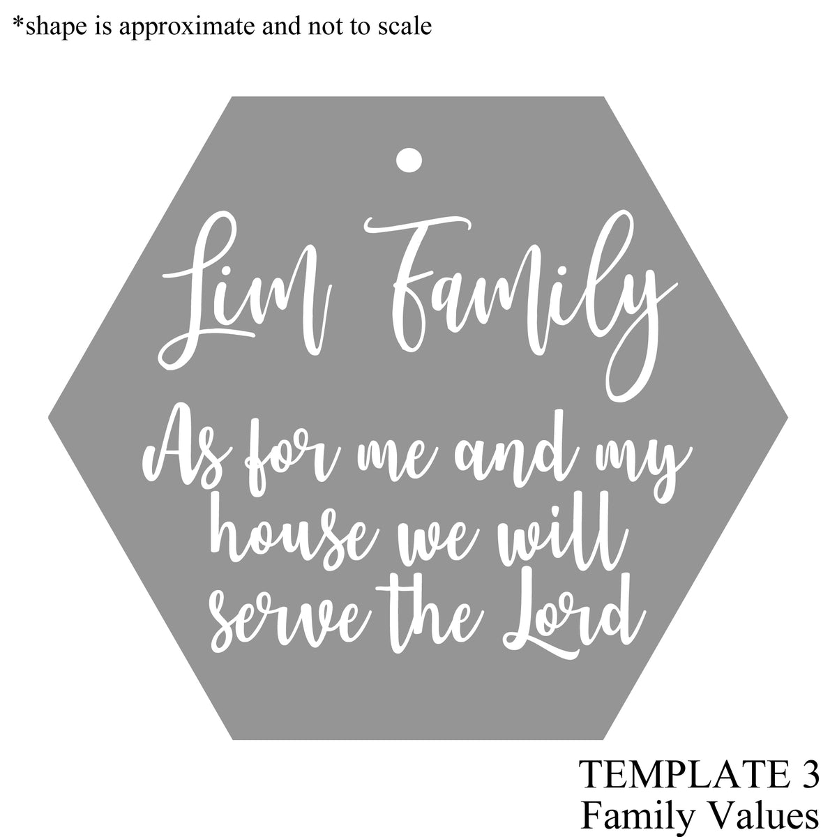 Christmas Hexagonal Mirror Ornament | A Dolce Surprise